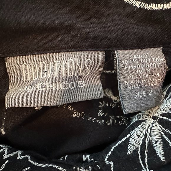 CHICO's ADDITIONS Lightweight Embroidered Jacket - Large - Picture 9 of 9